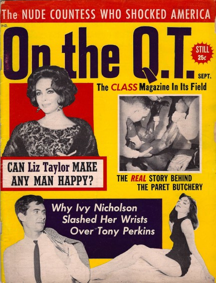 ON THE QT magazine side cover  September 1962