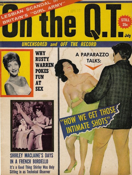 ON THE QT magazine side cover  July 1963