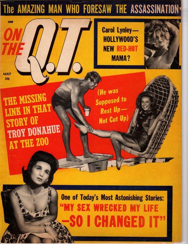 ON THE QT magazine side cover  May 1964
