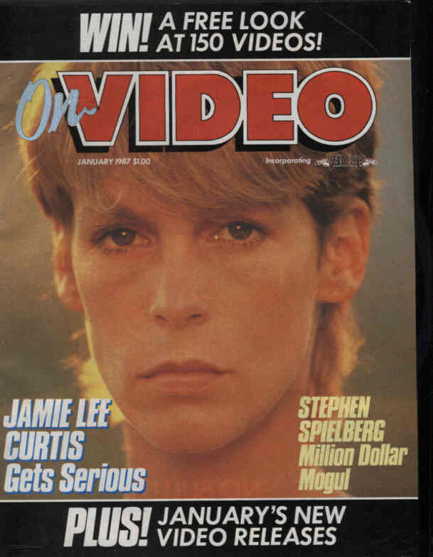 ON VIDEO magazine side cover January 1987