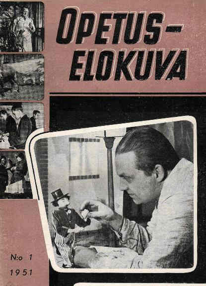 OPETUS-ELOKUVA magazine side cover Issue 1  1951