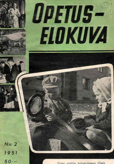 OPETUS-ELOKUVA magazine side cover Issue 2  1951