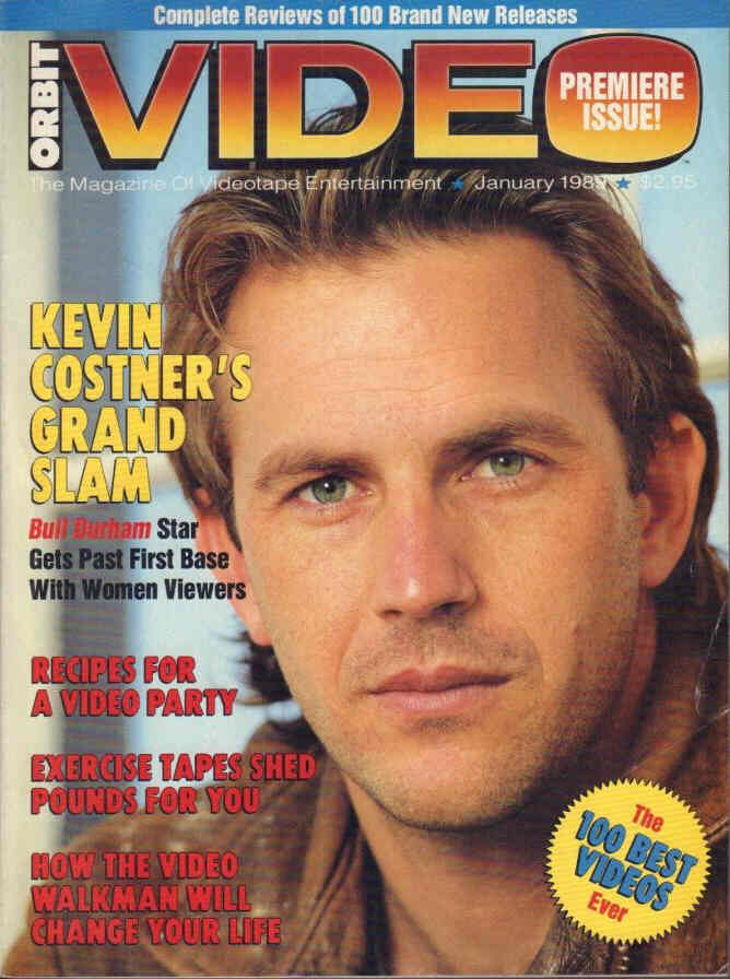 ORBIT VIDEO magazine side cover Issue 1 January 1989