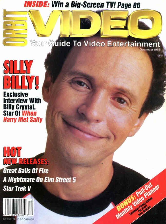 ORBIT VIDEO magazine side cover December 1989