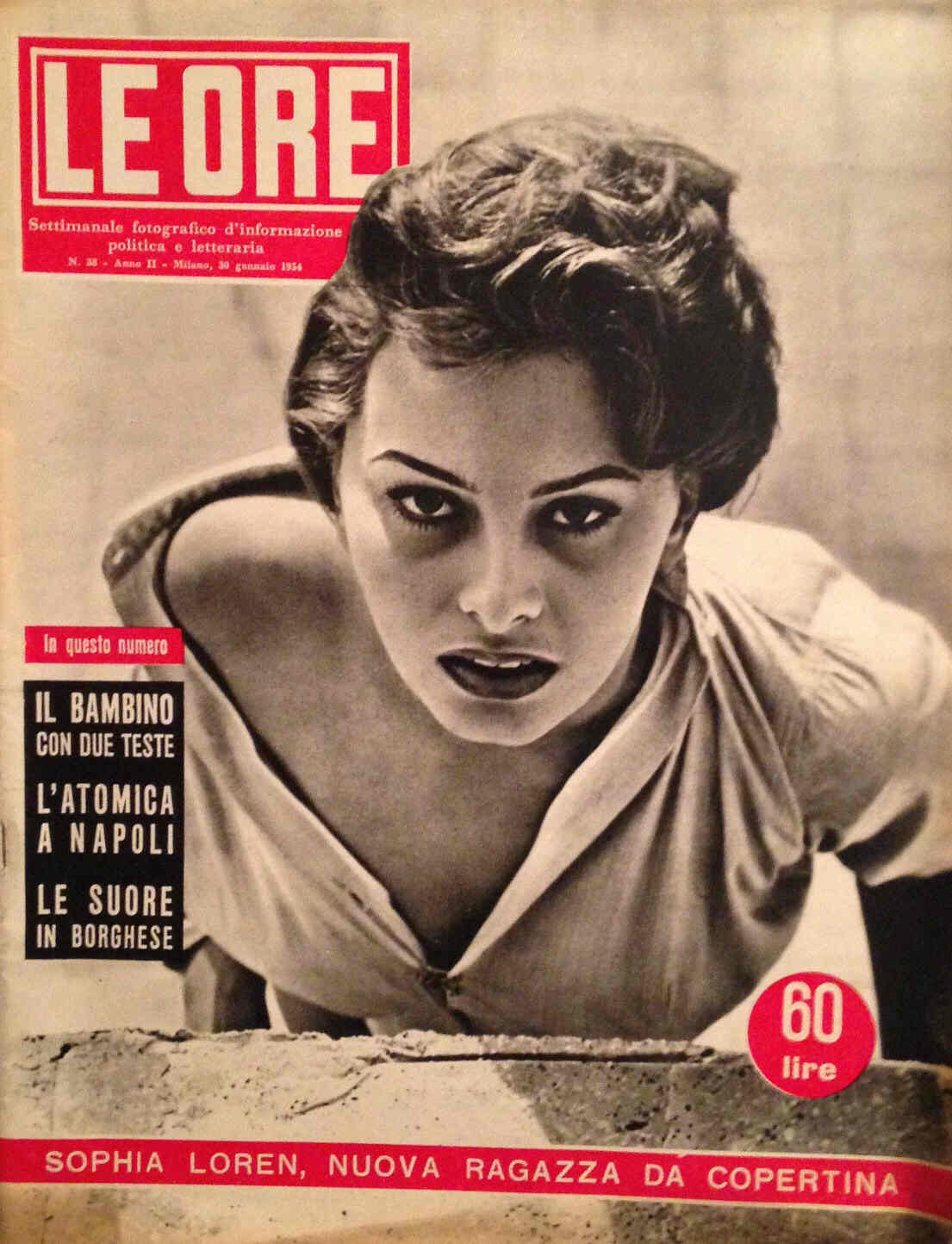 ORE | LE magazine side cover Issue 38 30 January 1954