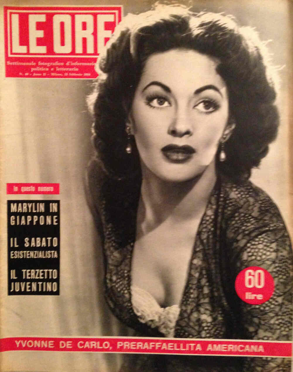 ORE | LE magazine side cover Issue 40 13 February 1954