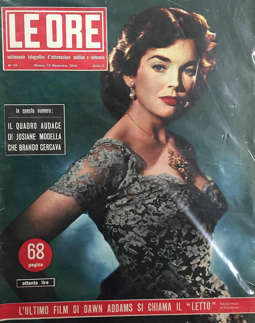 ORE | LE magazine side cover Issue 79 13 November 1954