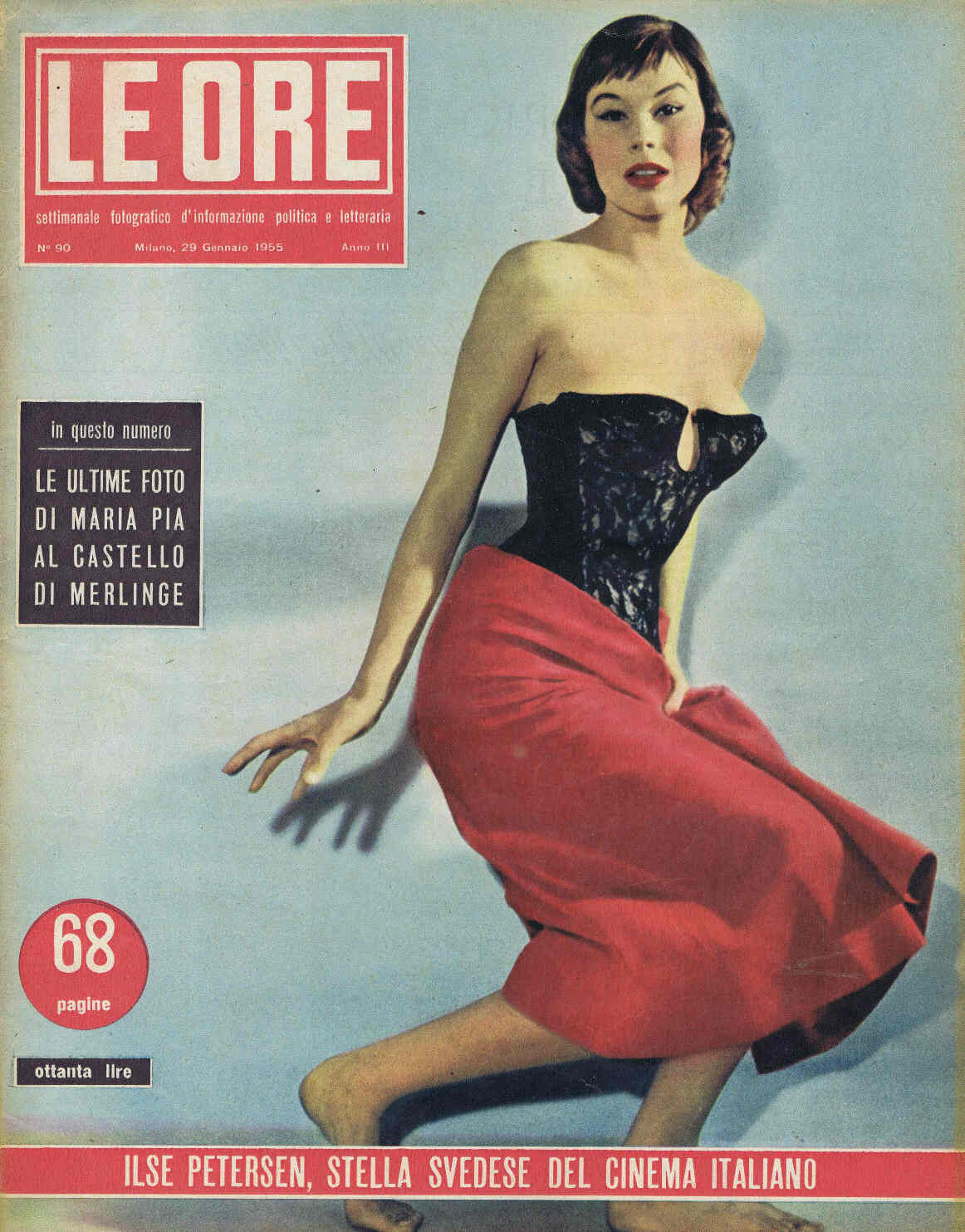 ORE | LE magazine side cover Issue 90 29 January 1955