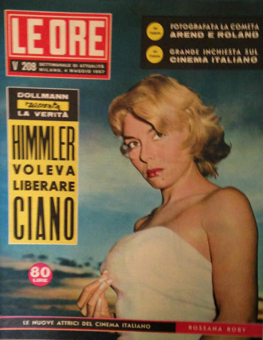 ORE | LE magazine side cover Issue 208 4 May 1957
