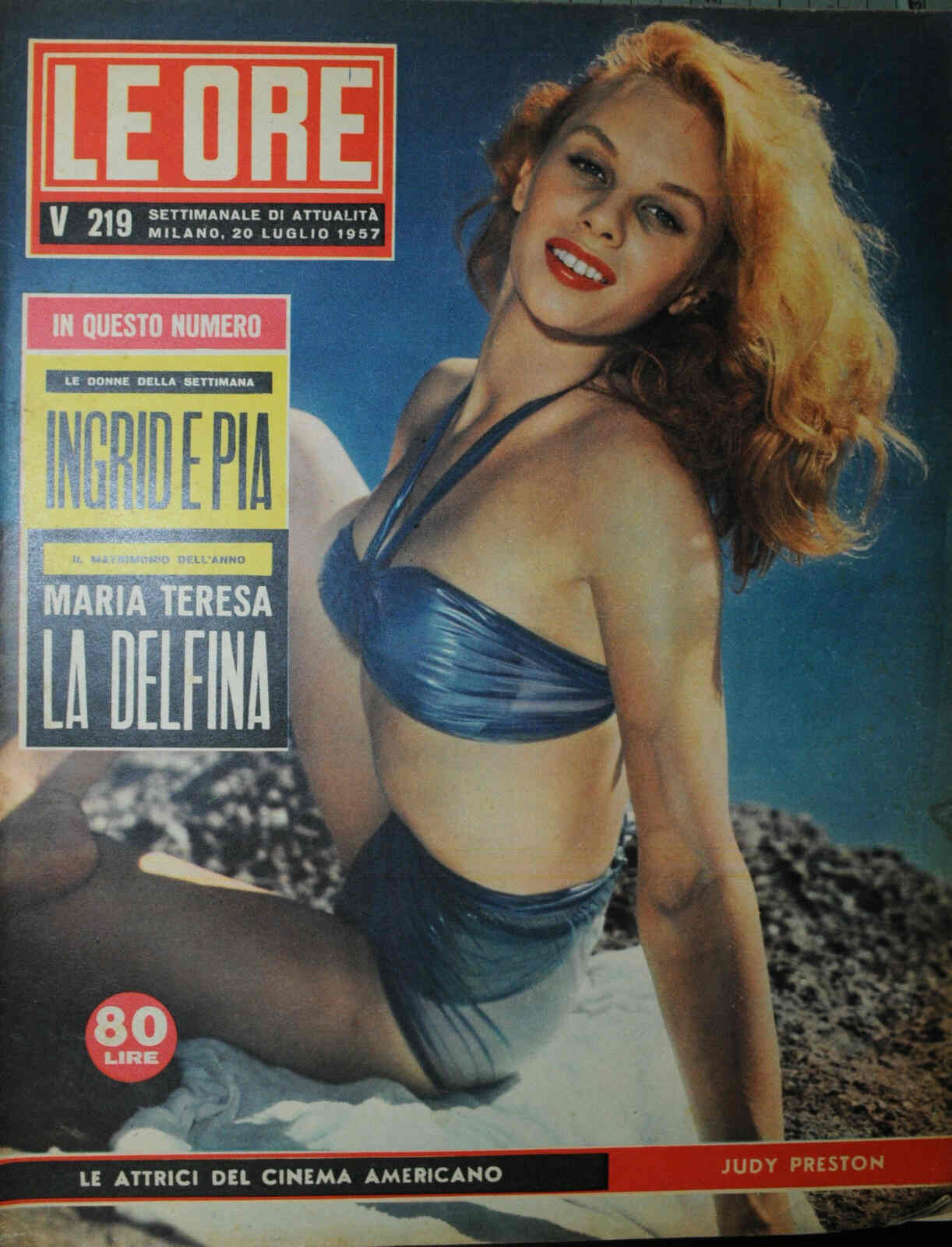 ORE | LE magazine side cover Issue 219 20 July 1957