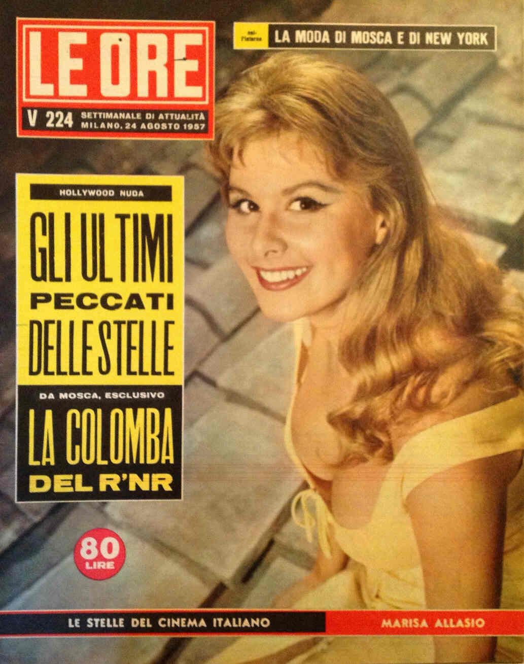 ORE | LE magazine side cover Issue 224 24 August 1957