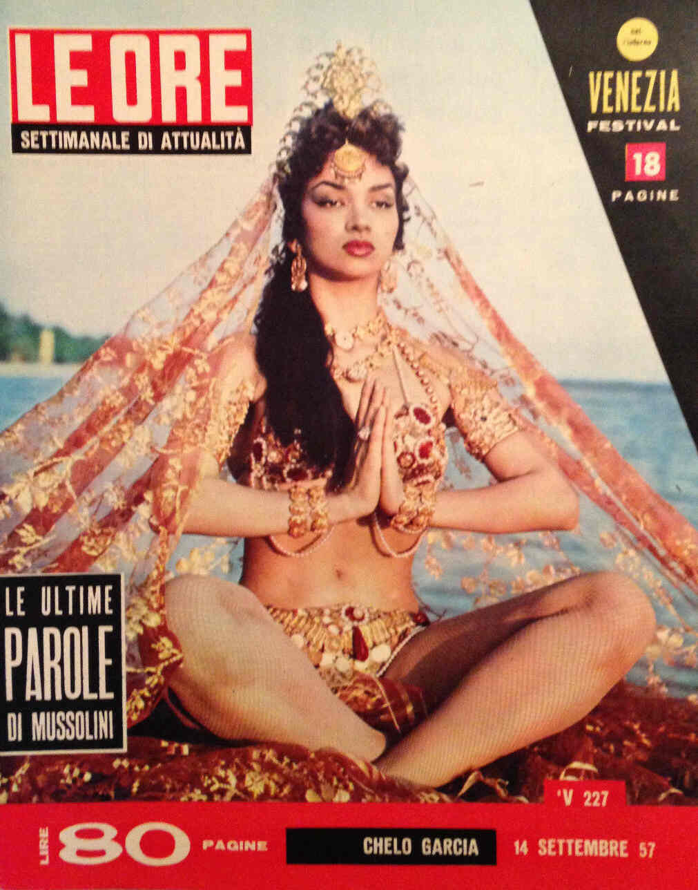 ORE | LE magazine side cover Issue 227 14 September 1957