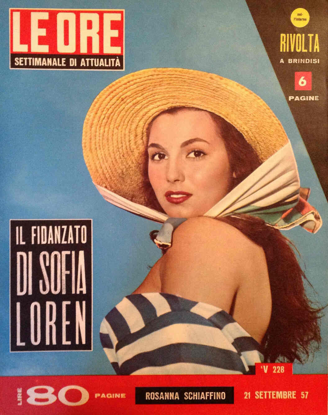 ORE | LE magazine side cover Issue 228 21 September 1957