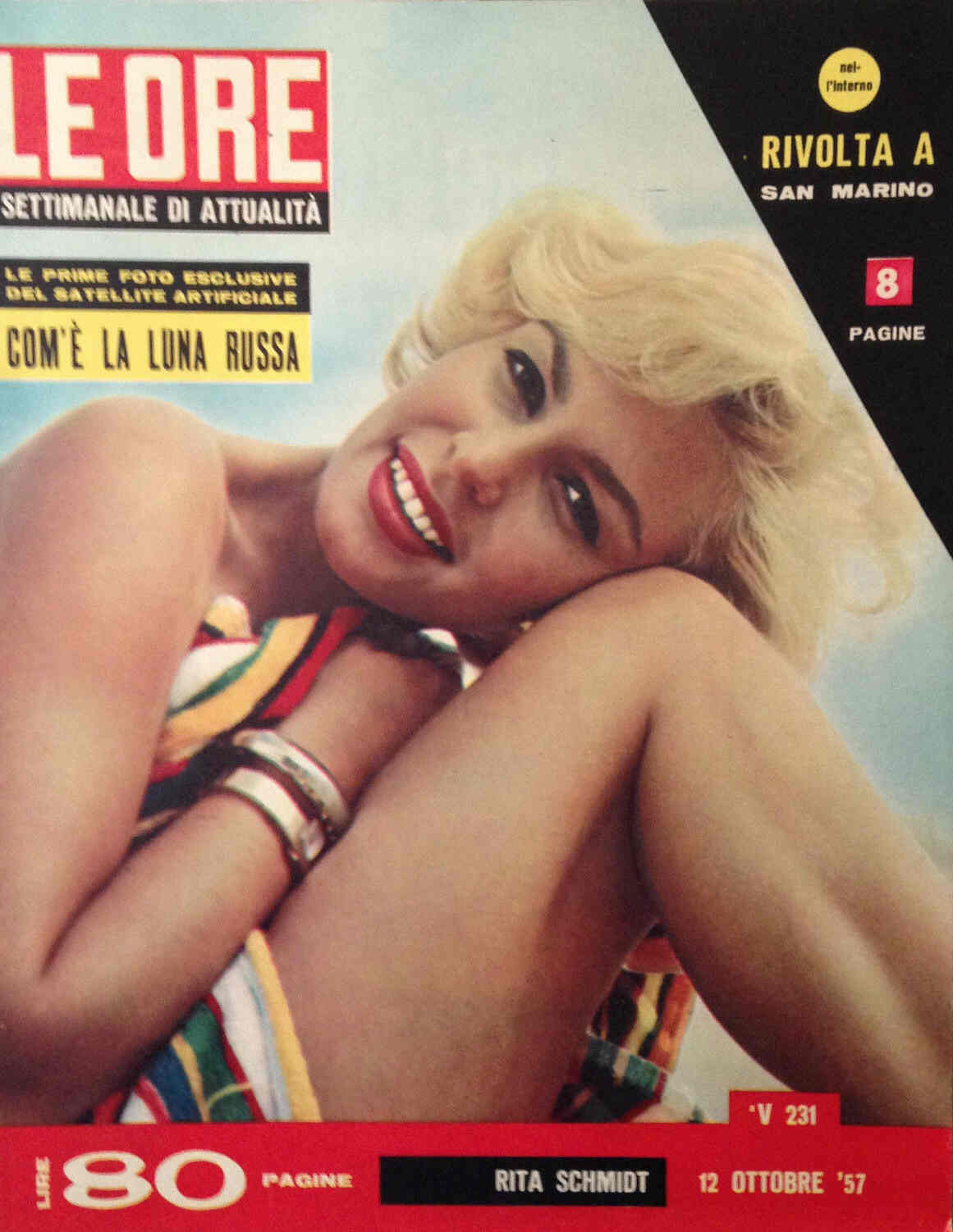 ORE | LE magazine side cover Issue 231 12 October 1957
