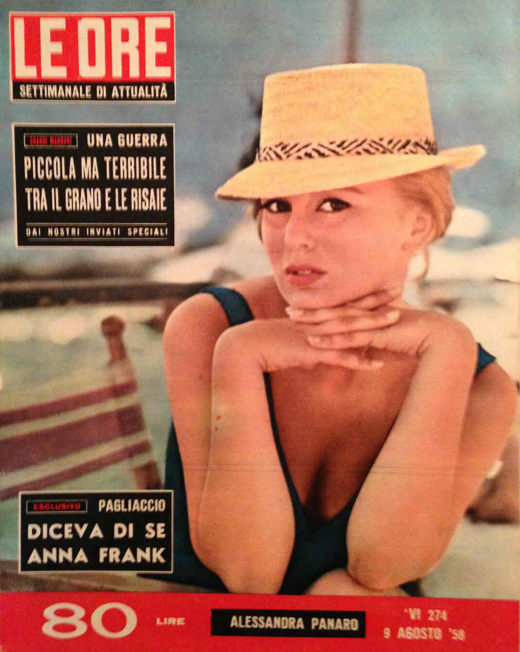 ORE | LE magazine side cover Issue 274 9 August 1958