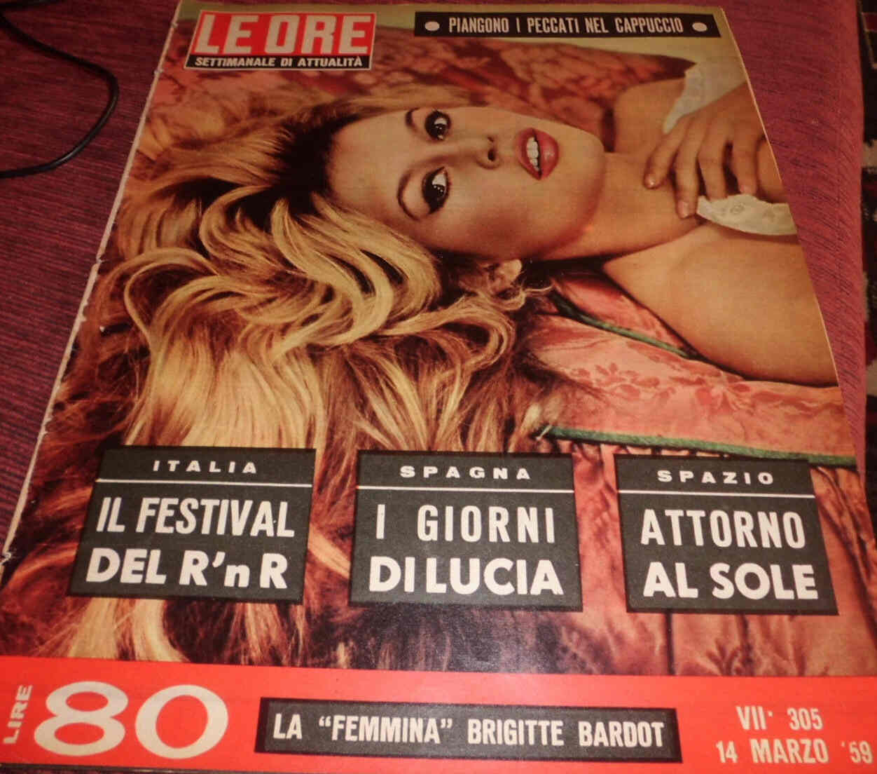 ORE | LE magazine side cover Issue 305 14 March 1959