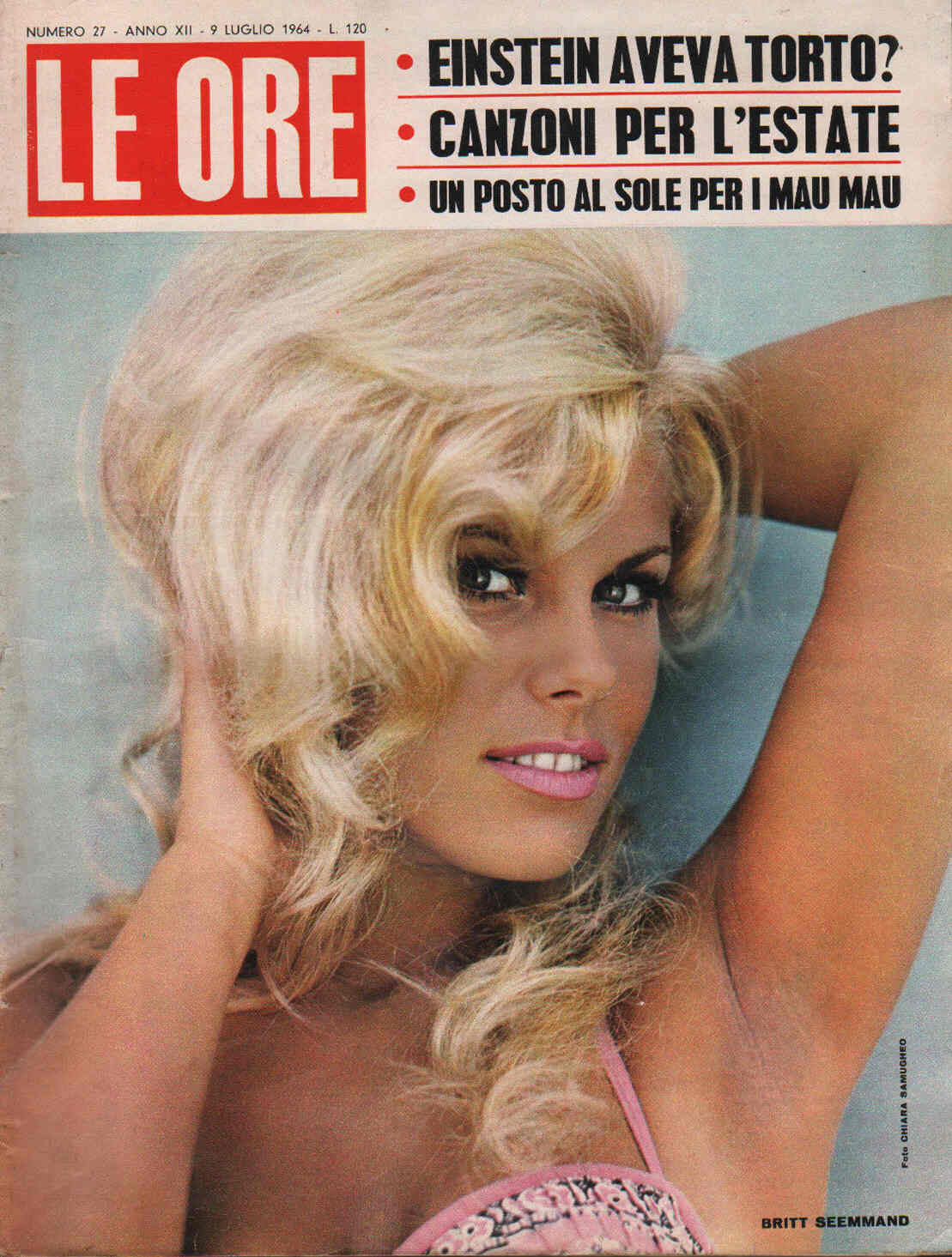 ORE | LE magazine side cover Issue 27 9 July 1964