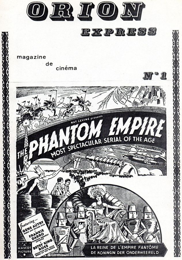 ORION EXPRESS magazine side cover Issue 1   1982