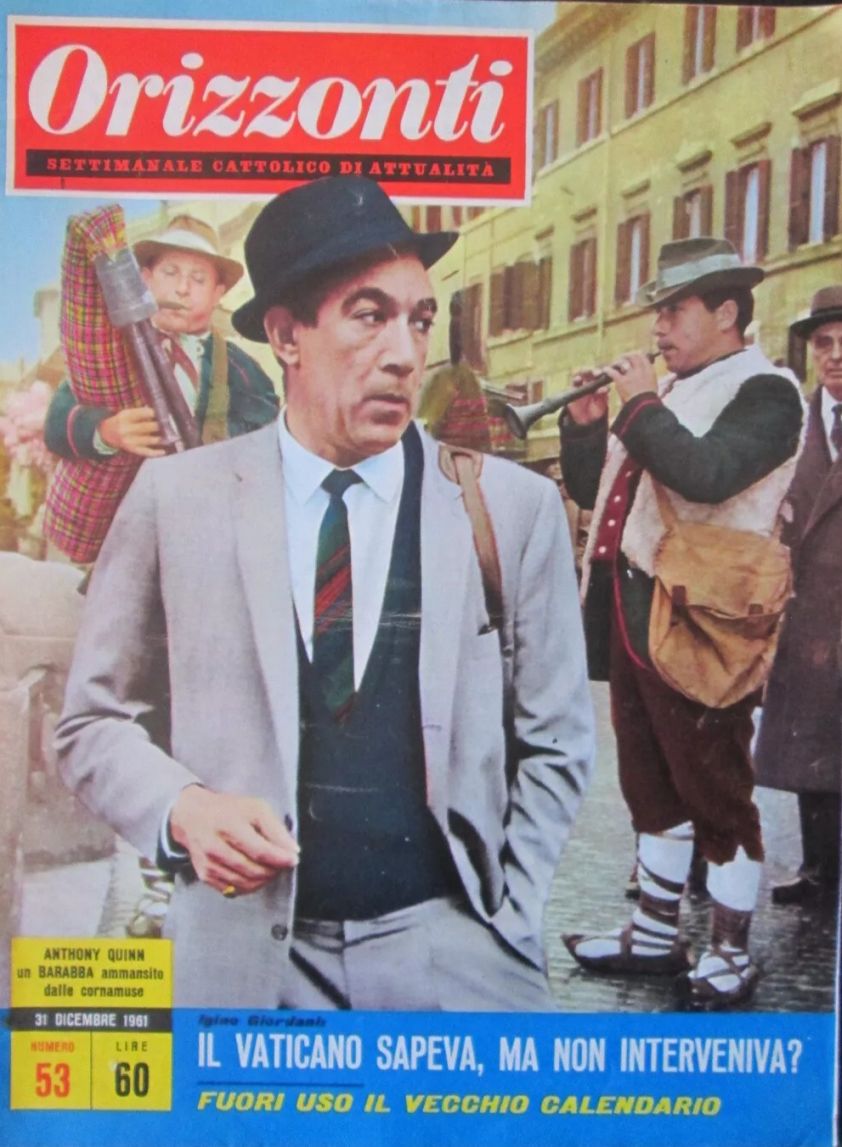ORIZZONTI magazine side cover Issue 53 31 December 1961