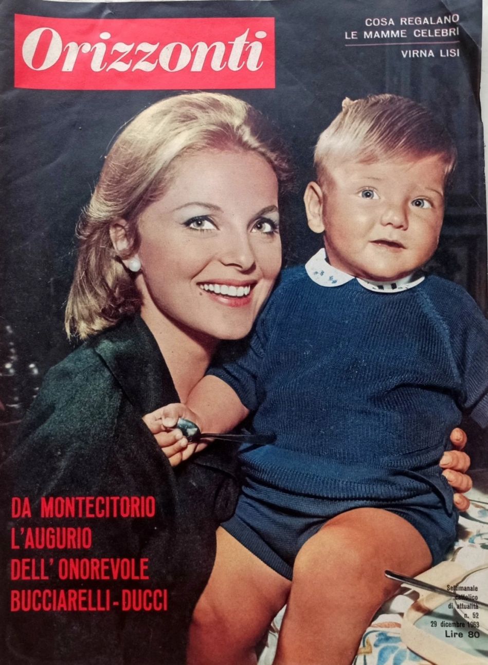 ORIZZONTI magazine side cover Issue 52 29 December 1963