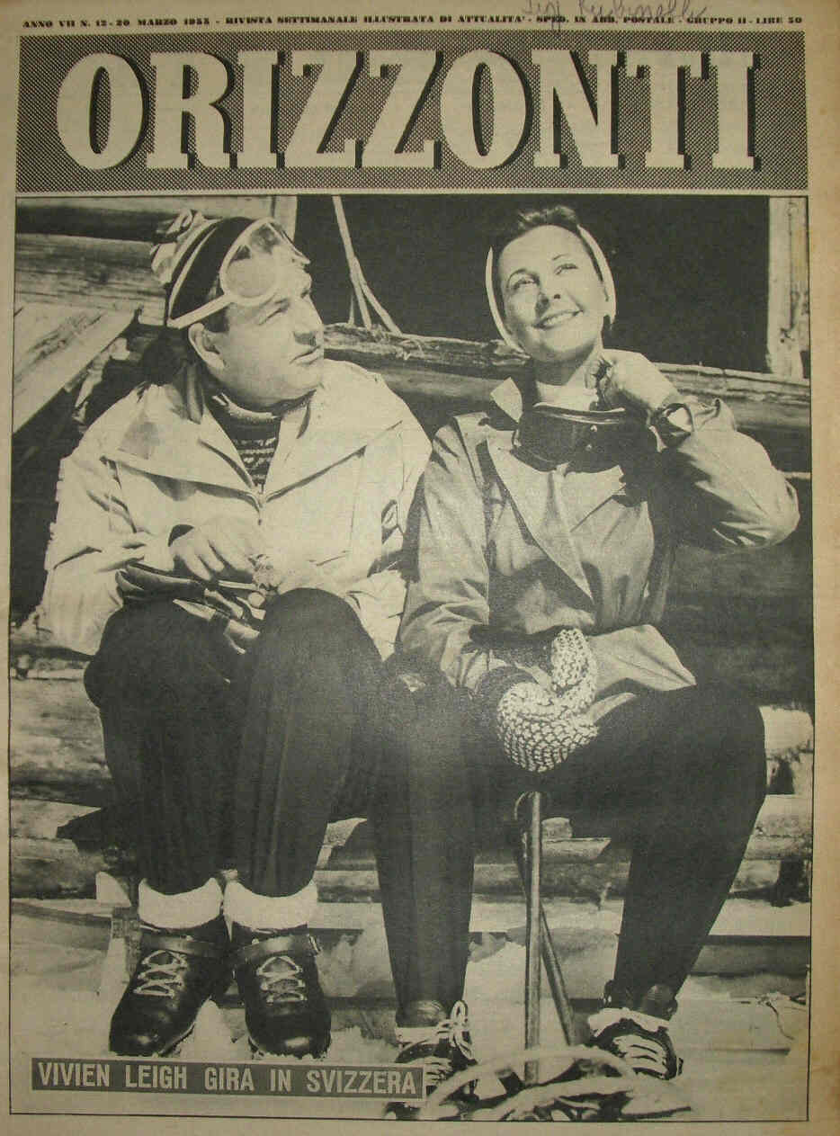 ORIZZONTI magazine side cover Issue 12 20 March 1955