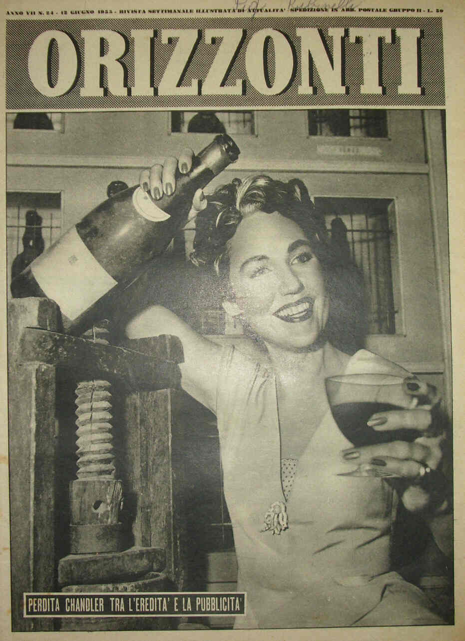 ORIZZONTI magazine side cover Issue 24 12 June 1955
