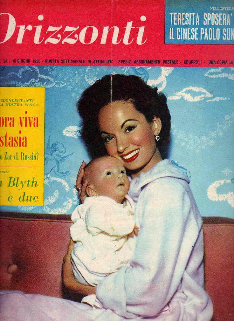 ORIZZONTI magazine side cover Issue 24 10 June 1956