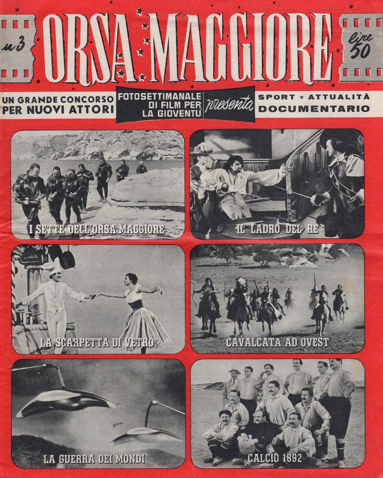 ORSA MAGGIORE magazine side cover Issue 3  1956