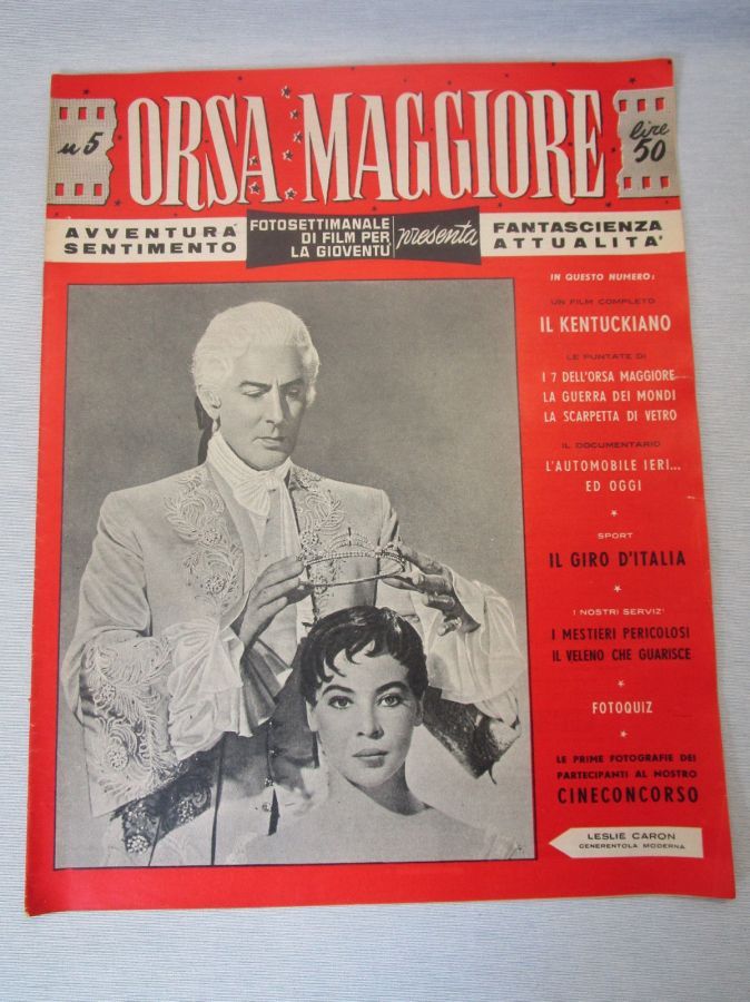 ORSA MAGGIORE magazine side cover Issue 5   1956