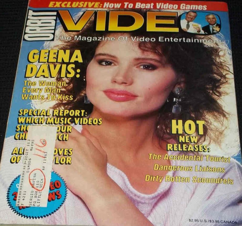 ORBIT VIDEO magazine side cover  July 1989