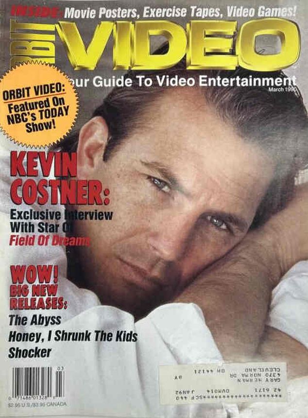 ORBIT VIDEO magazine side cover  March 1990