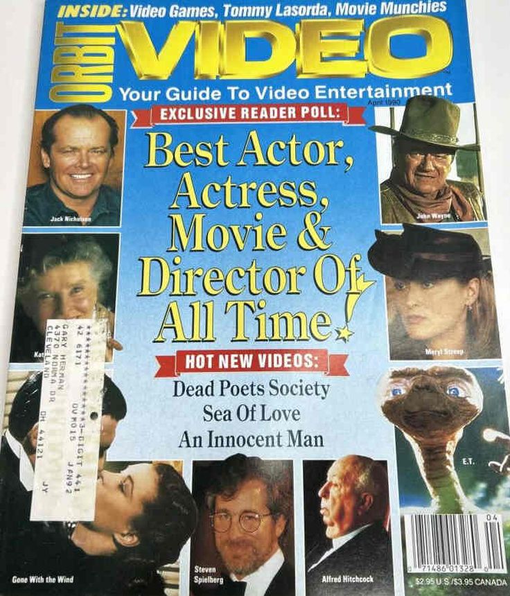 ORBIT VIDEO magazine side cover  April 1990