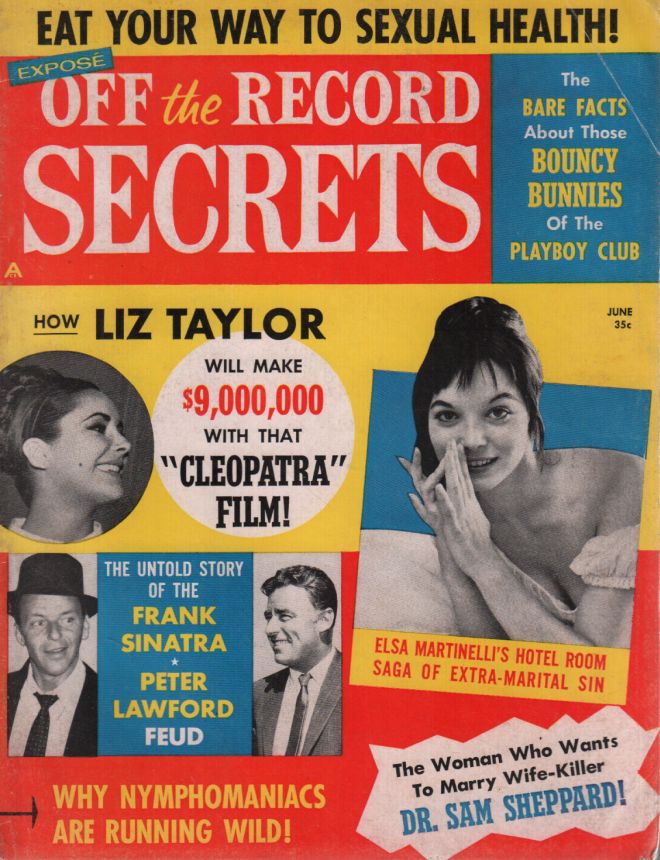 OFF THE RECORD SECRETS magazine side cover Issue 4  June 1963