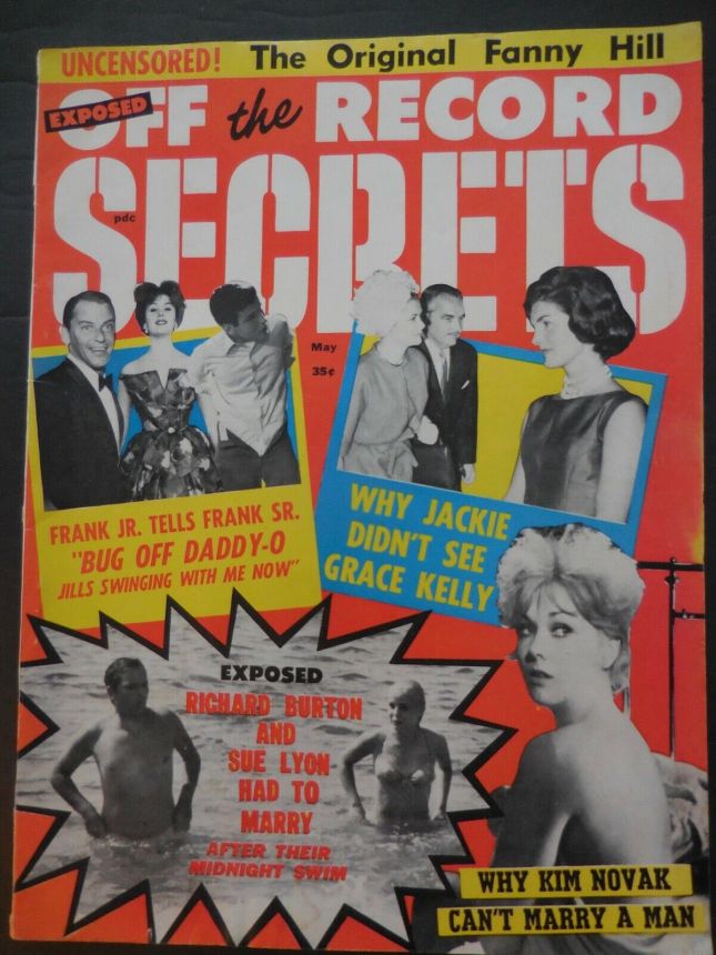 OFF THE RECORD SECRETS magazine side cover Issue 8  May 1964