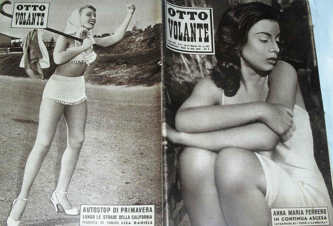 OTTO VOLANTE magazine side cover Issue 6 March 1954