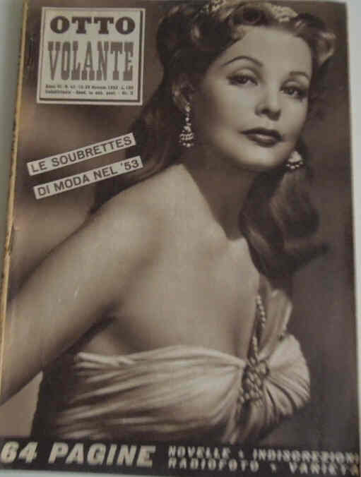 OTTO VOLANTE magazine side cover Issue 43 15 November 1952