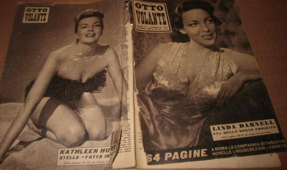 OTTO VOLANTE magazine side cover Issue 1  January 1954