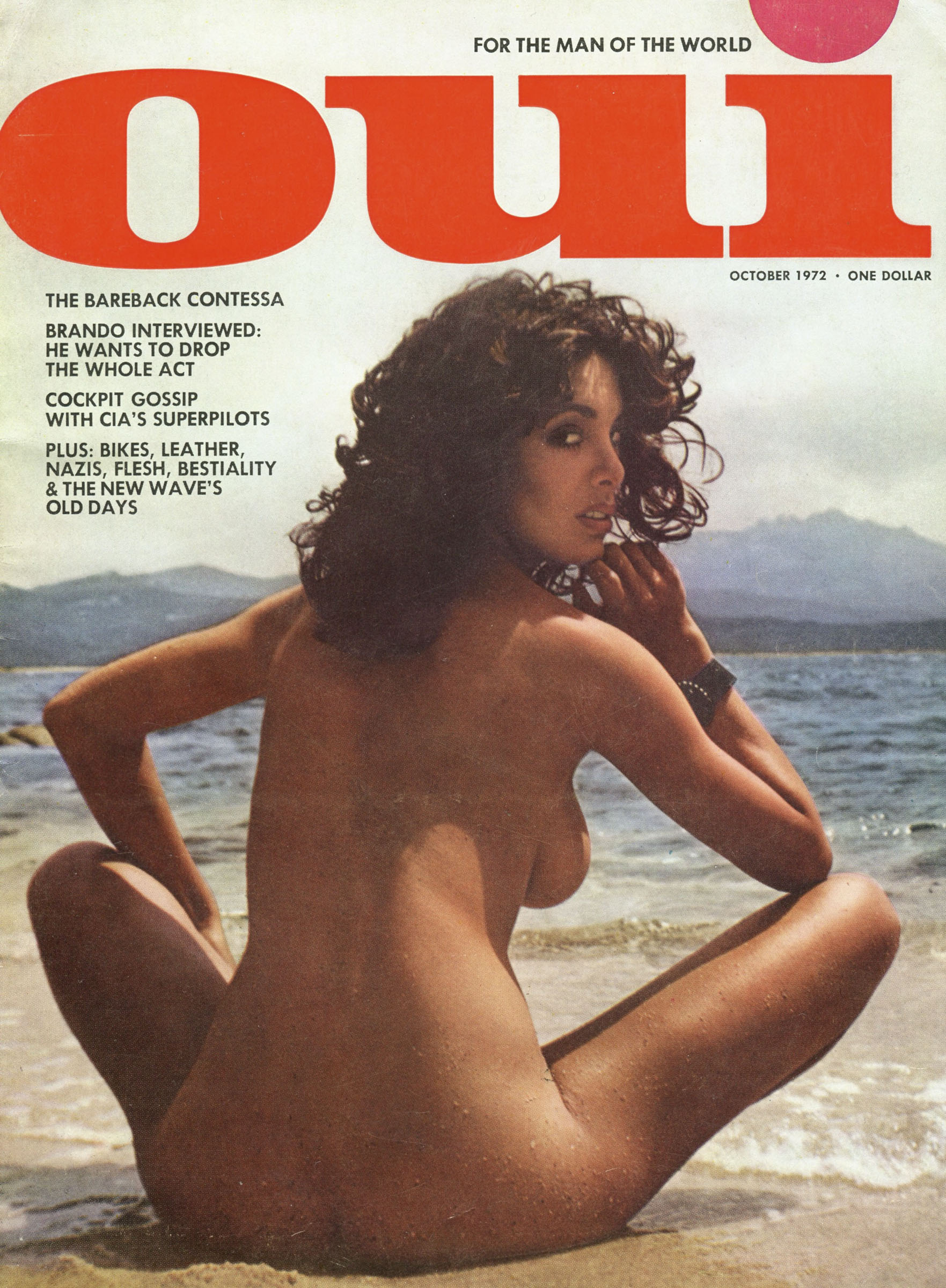 OUI magazine side cover Issue 1  October 1972