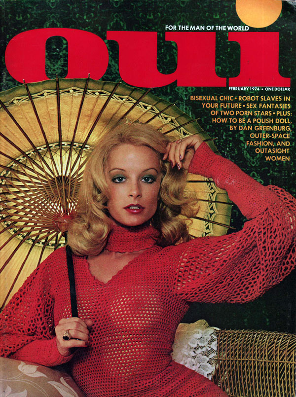 OUI magazine side cover  February 1974