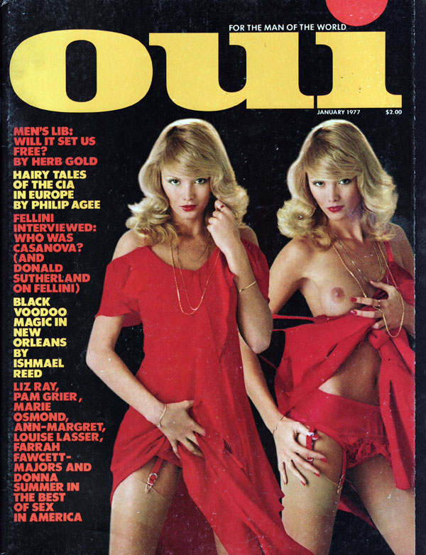 OUI magazine side cover  January 1977