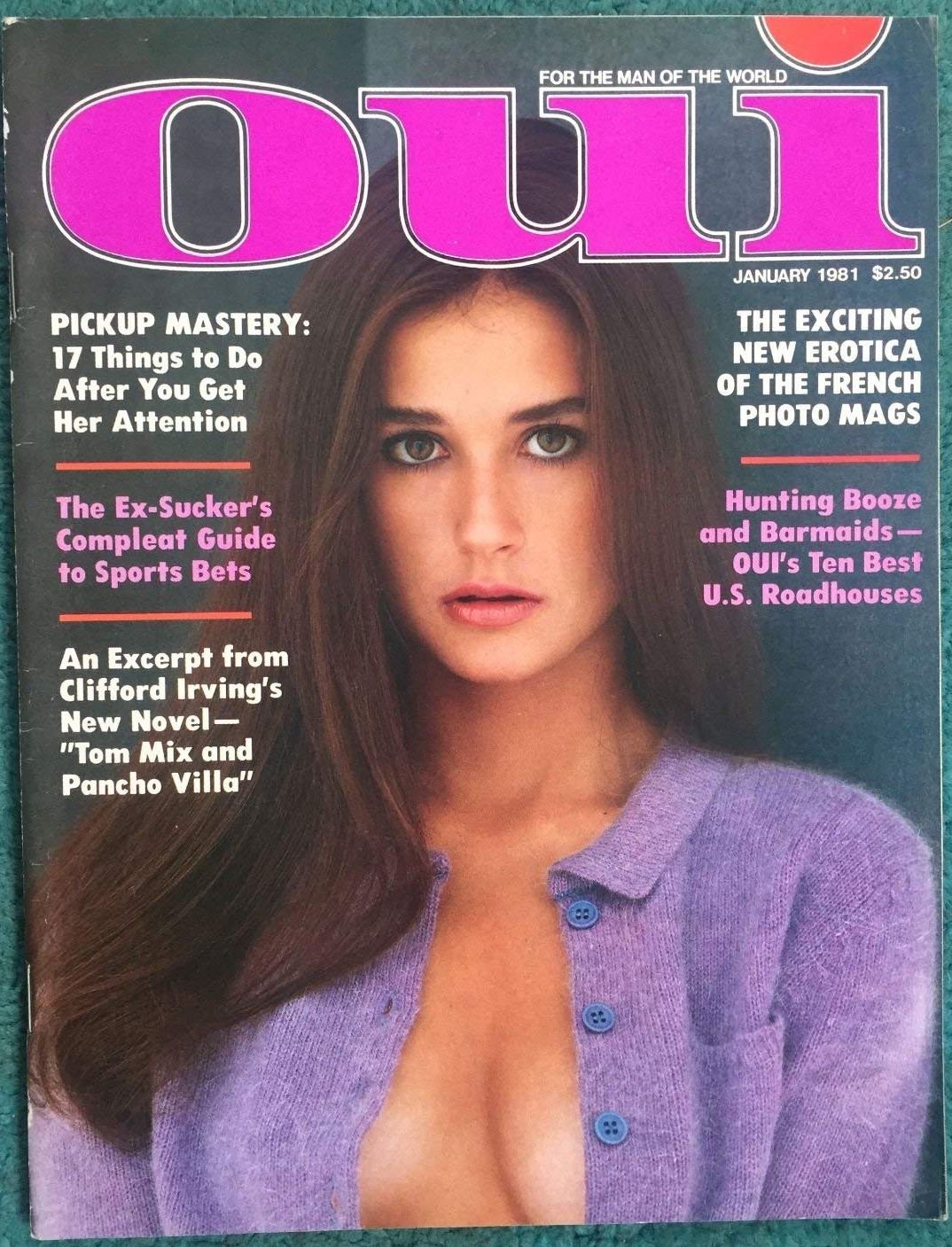 OUI magazine side cover  January 1981