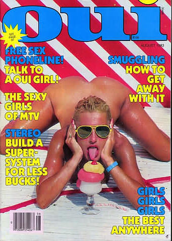 OUI magazine side cover  August 1983