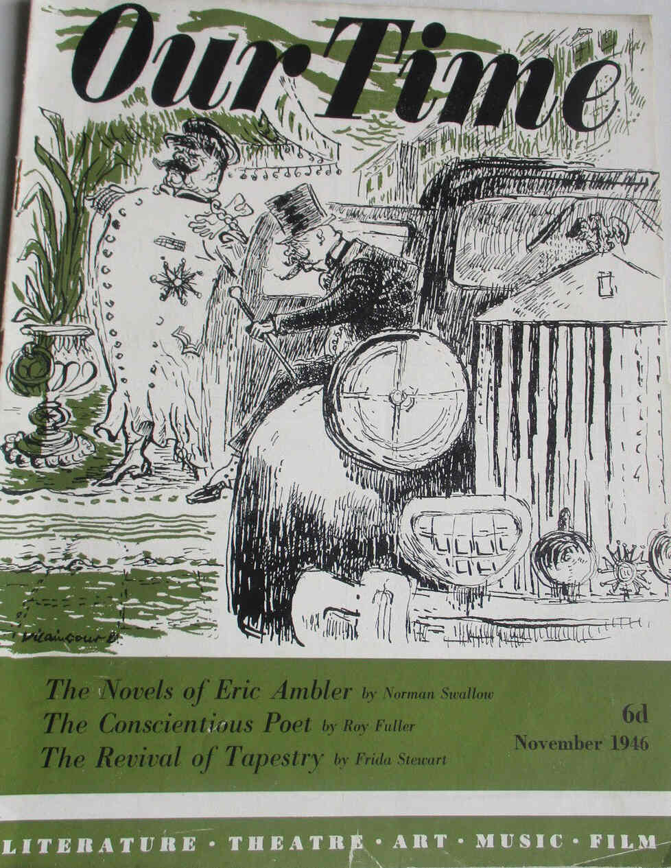 OUR TIME magazine side cover November 1946
