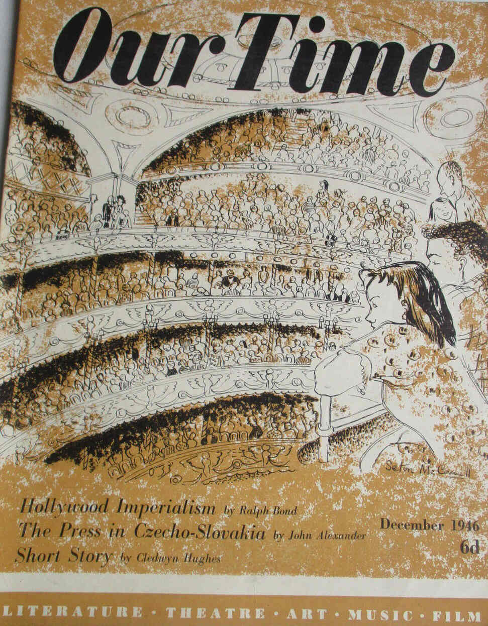 OUR TIME magazine side cover December 1946