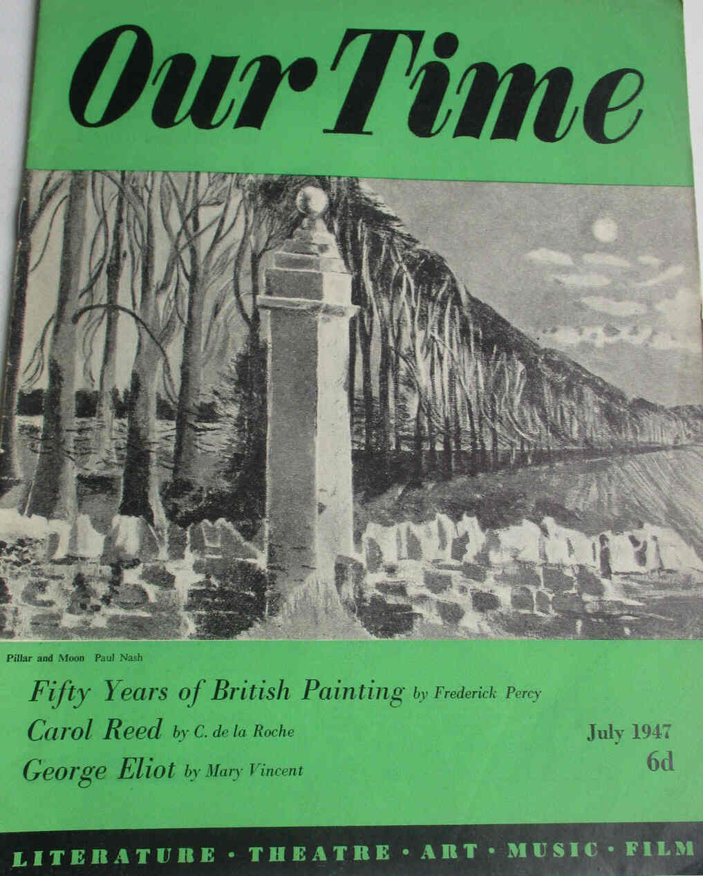OUR TIME magazine side cover July 1947