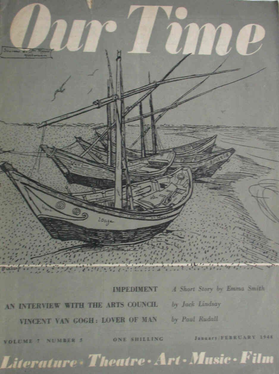 OUR TIME magazine side cover January/February 1948