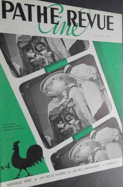 PATHE CINE REVUE magazine side cover Issue 4  April 1953