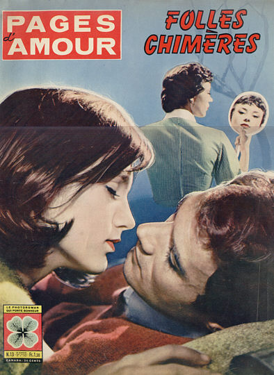 PAGES D AMOUR magazine side cover Issue 13 25 August 1963