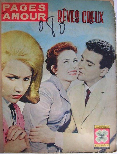 PAGES D AMOUR magazine side cover Issue 12  1963