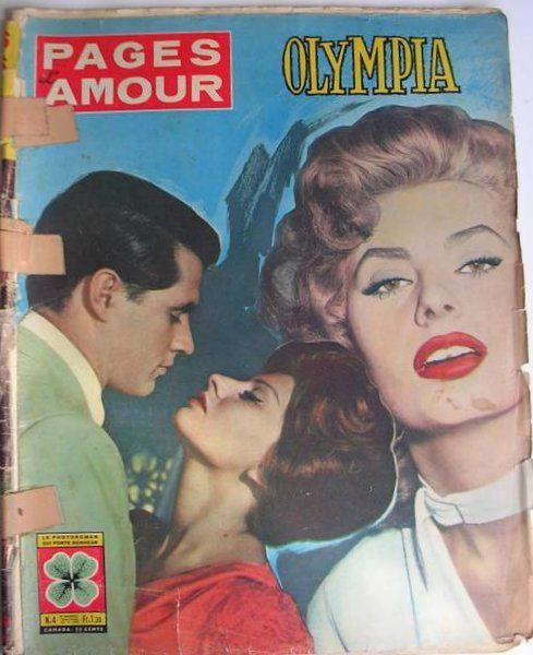 PAGES D AMOUR magazine side cover Issue 4  1963